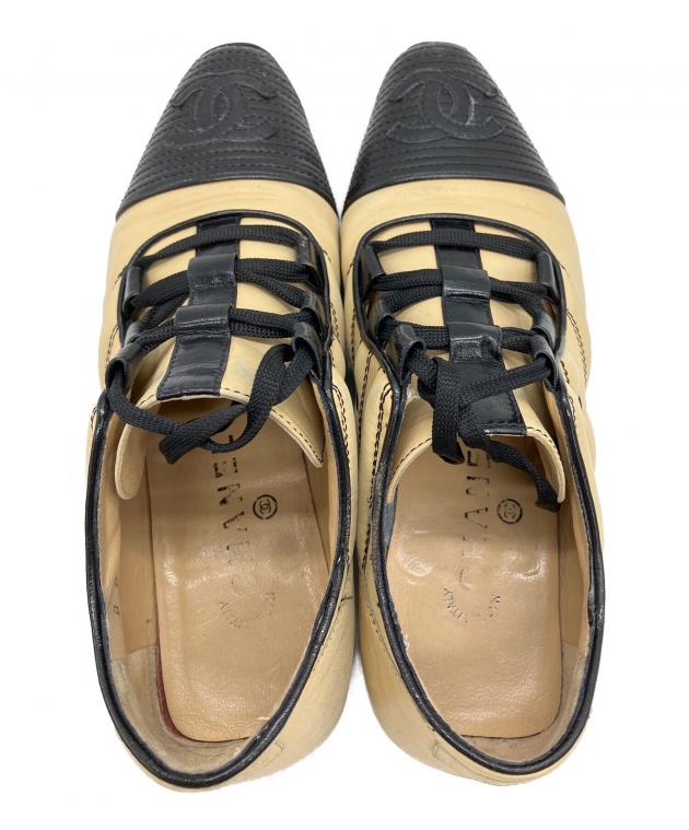 中古・古着通販】CHANEL (シャネル) ココマーク バイカラーレザー