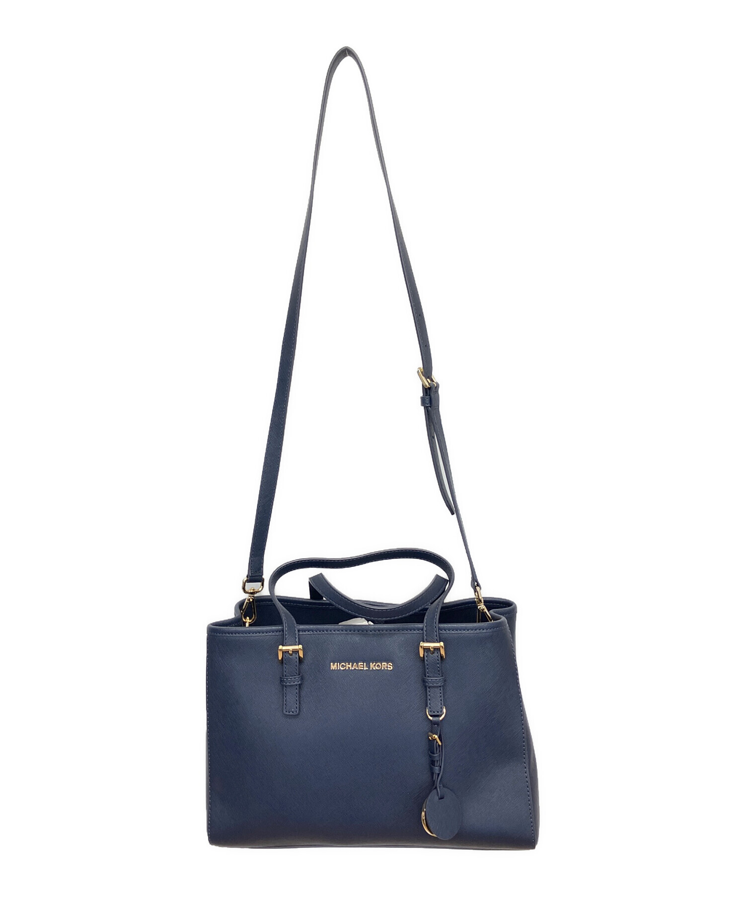中古・古着通販】MICHAEL KORS (マイケルコース) 2WAYバッグ ネイビー