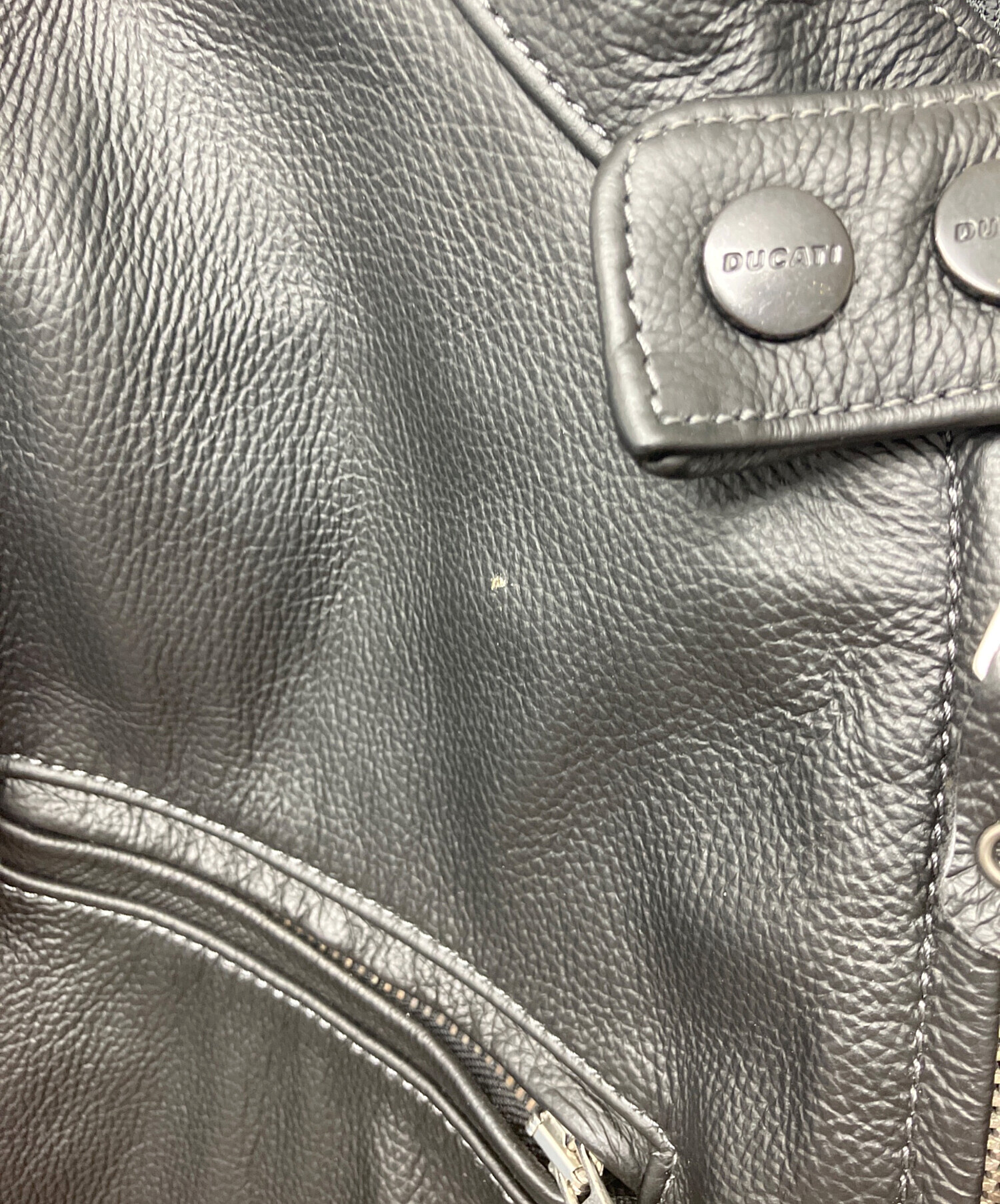 中古・古着通販】DUCATI (ドゥカティ) レザージャケット ブラック