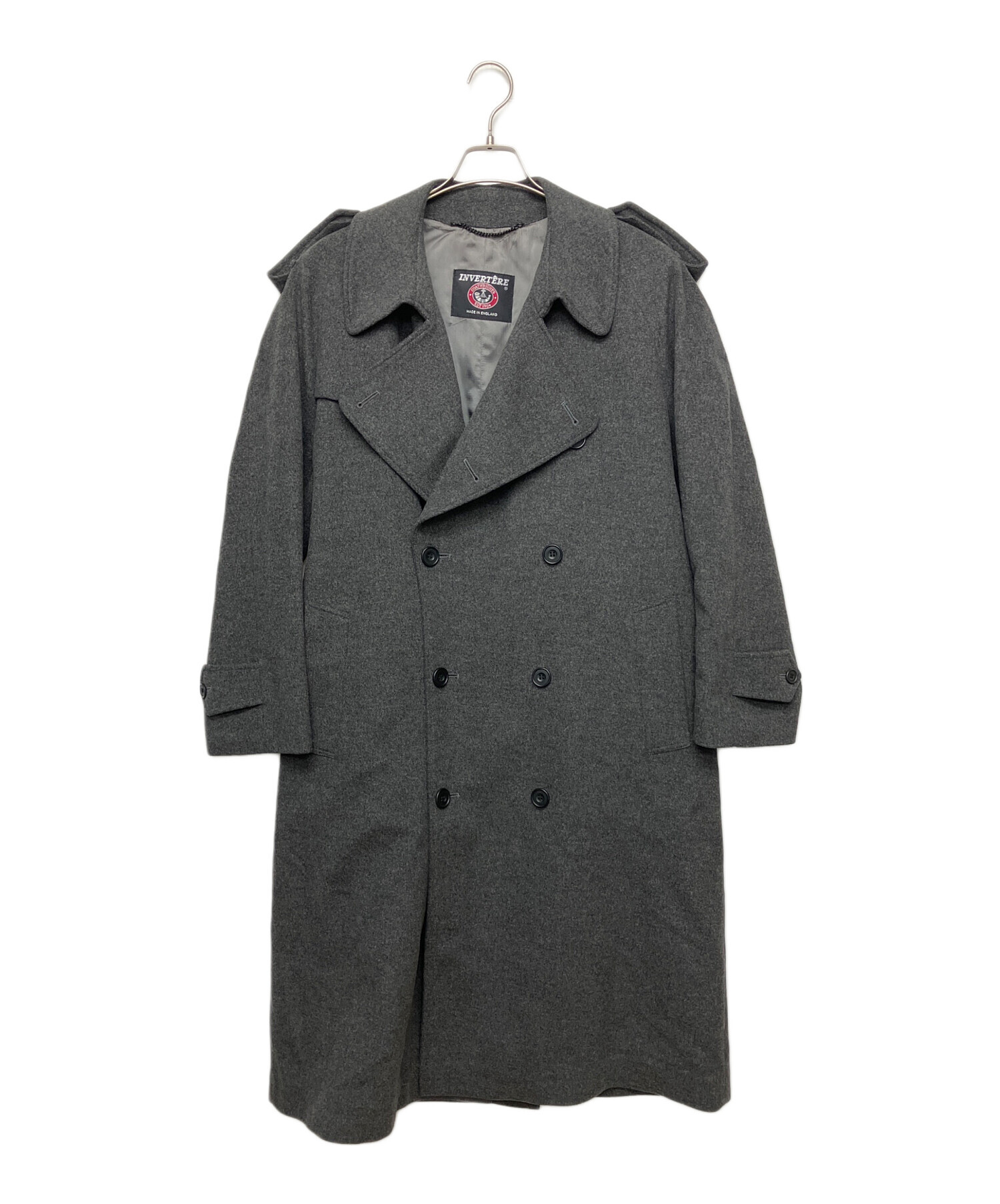 ※最終値下げ【INVERTERE】ヴィンテージコート 中古・古着通販】INVERTERE (インバーティア) 128201 カシミヤ混コート