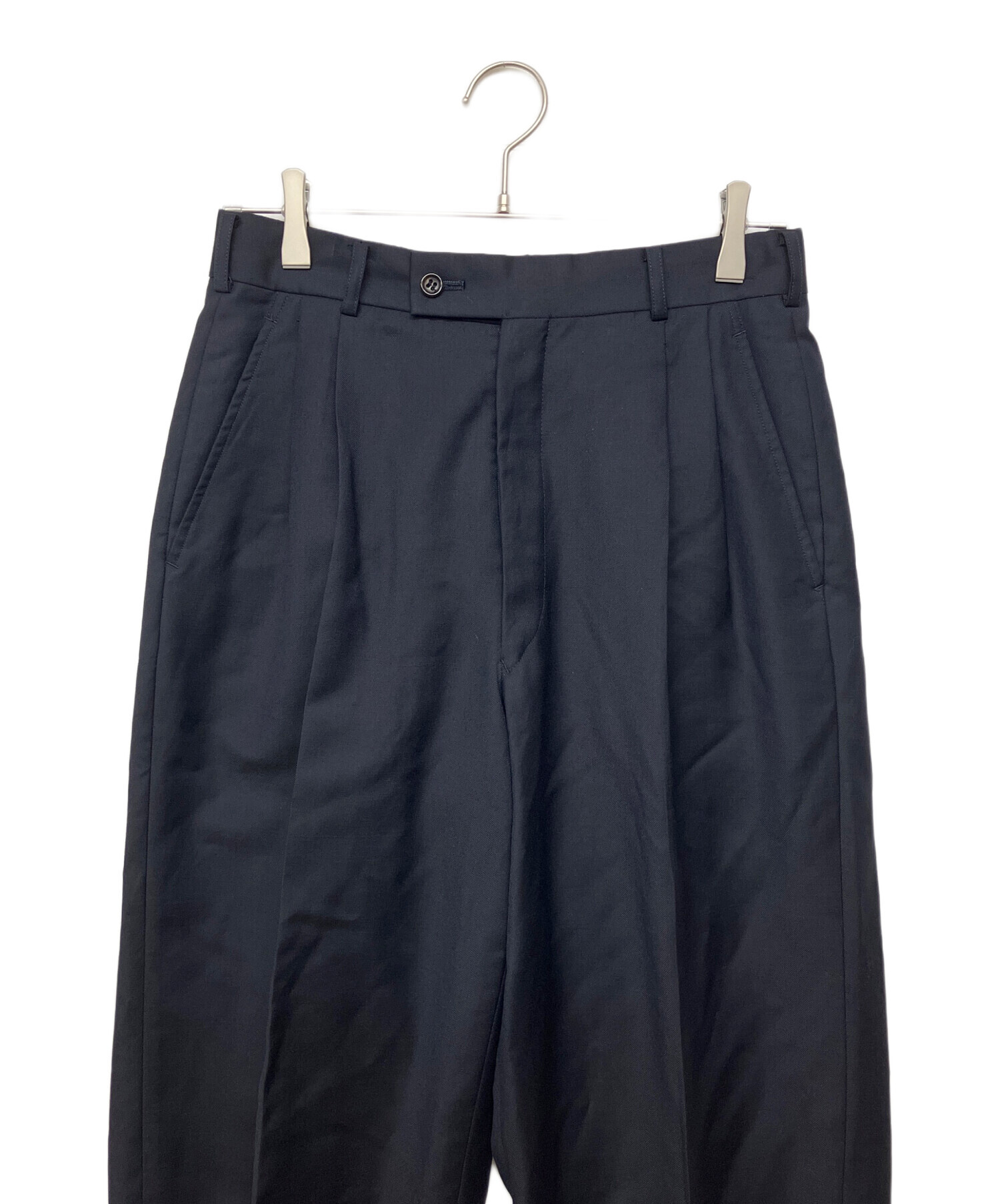 COMME des GARCONS ネイビー スラックス ボタン付き　S 中古・古着通販】COMME des GARCONS HOMME (コムデギャルソン オム