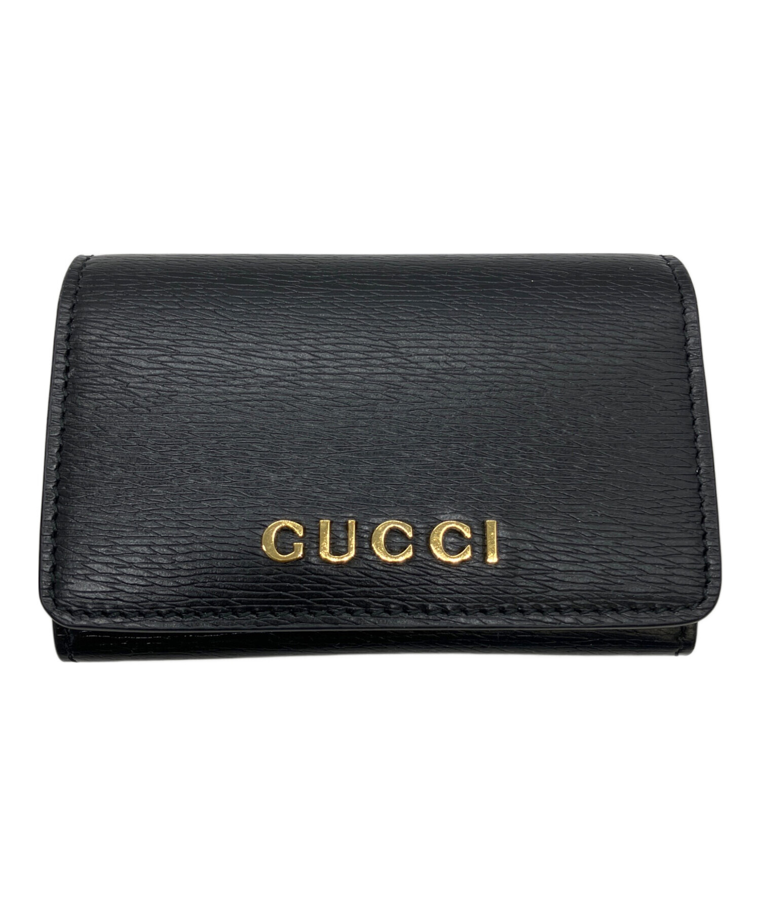 美品 GUCCI レザーケース ブラック 中古・古着通販】GUCCI (グッチ) 790101 カードケース ブラック