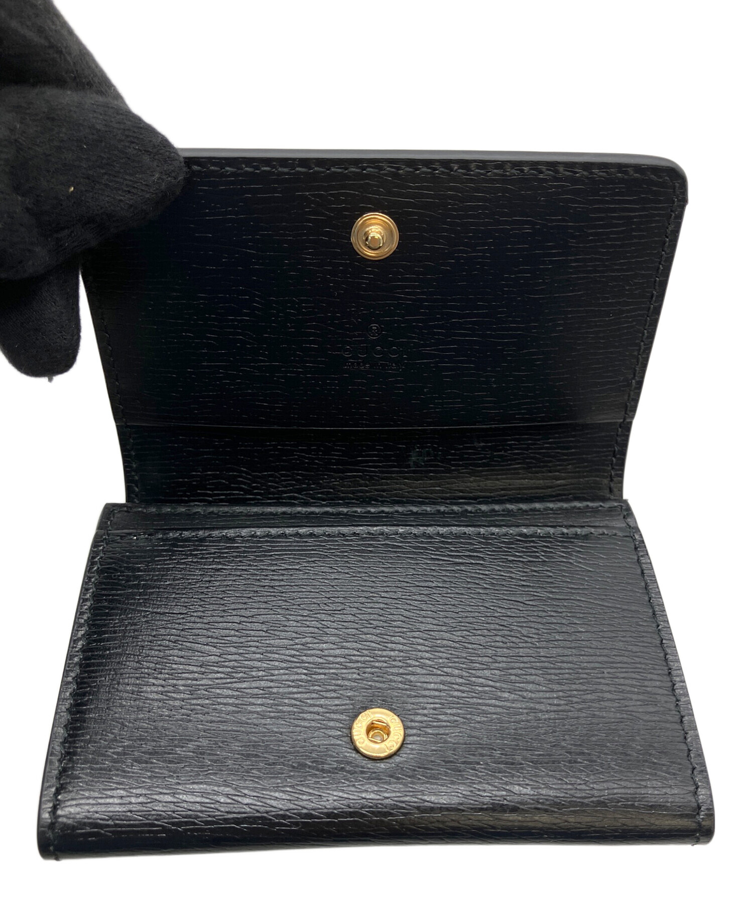 中古・古着通販】GUCCI (グッチ) 790101 カードケース ブラック
