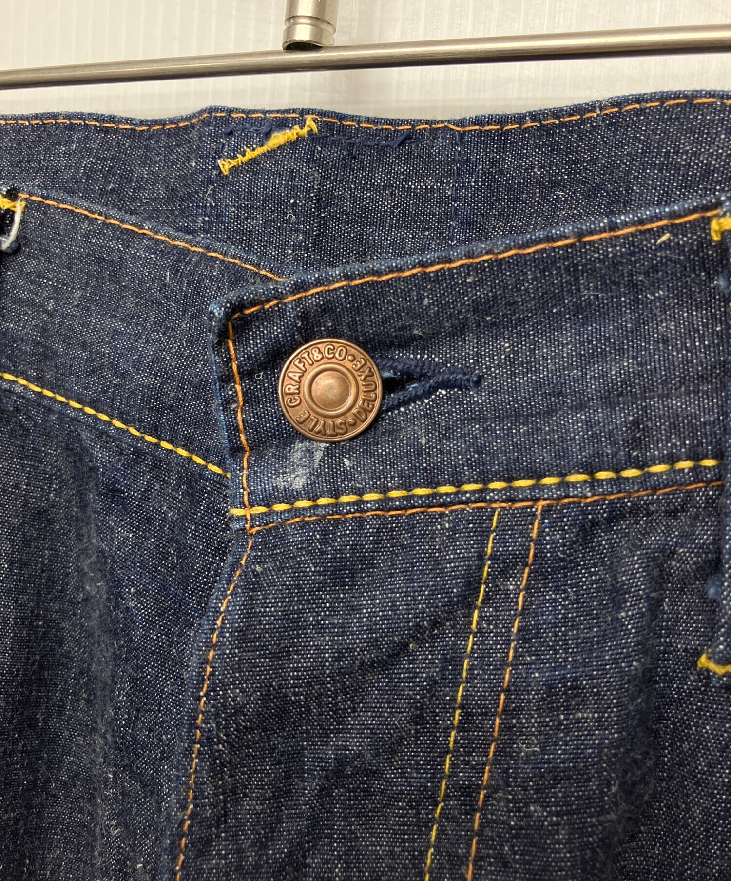 エヴィス　2111　尾錠　トリプルステッチ　ジーンズ　EVISU 中古・古着通販】EVISU (エヴィス) 2111 デニムパンツ インディゴ