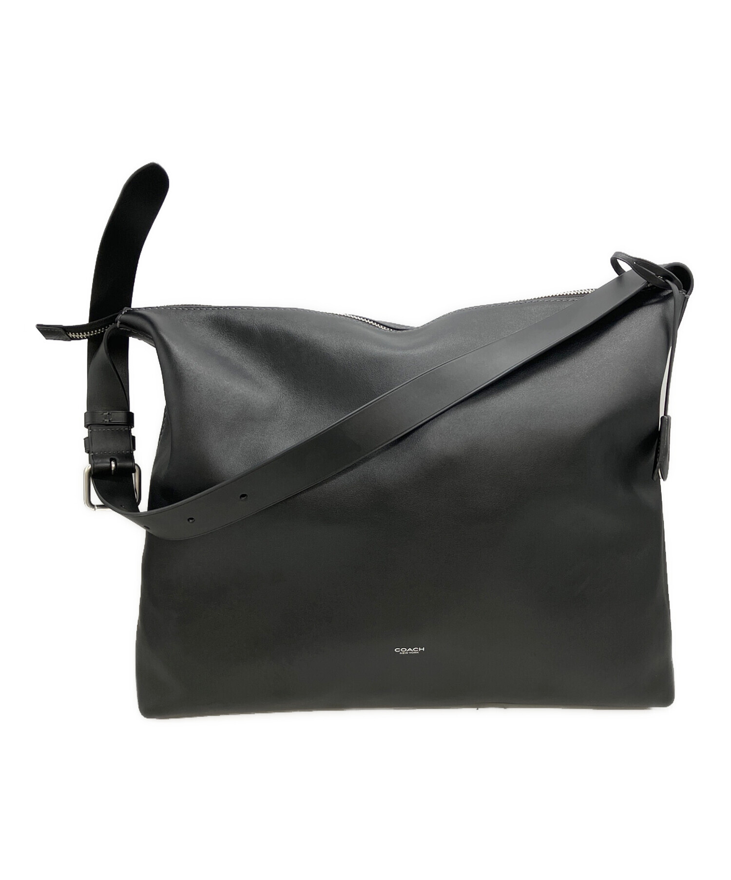 中古・古着通販】COACH (コーチ) モットメッセンジャーバッグ ブラック
