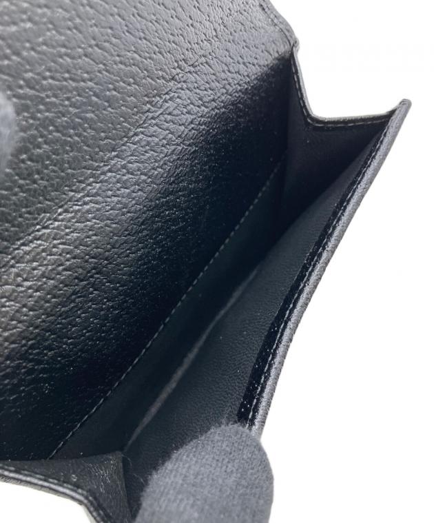 中古・古着通販】GUCCI (グッチ) GG キャンバス 2つ折り財布 ブラック