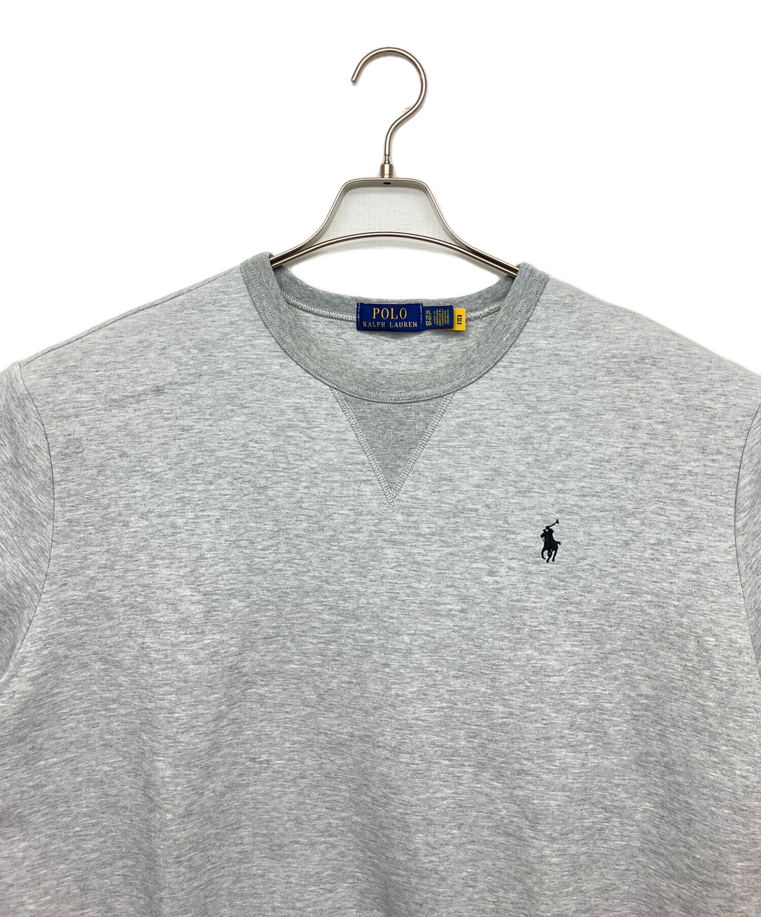美品 POLO RALPH LAUREN ラルフローレン 半袖スウェット グレー 中古・古着通販】POLO RALPH LAUREN (ポロ・ラルフローレン) 半袖