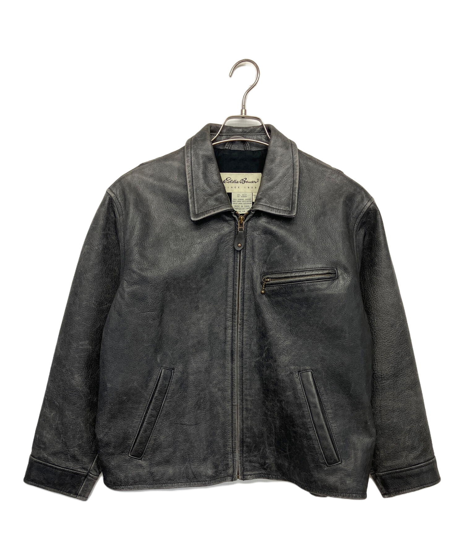 Eddie Bauer レザージャケット Petite 中古・古着通販】Eddie Bauer (エディーバウアー) レザージャケット