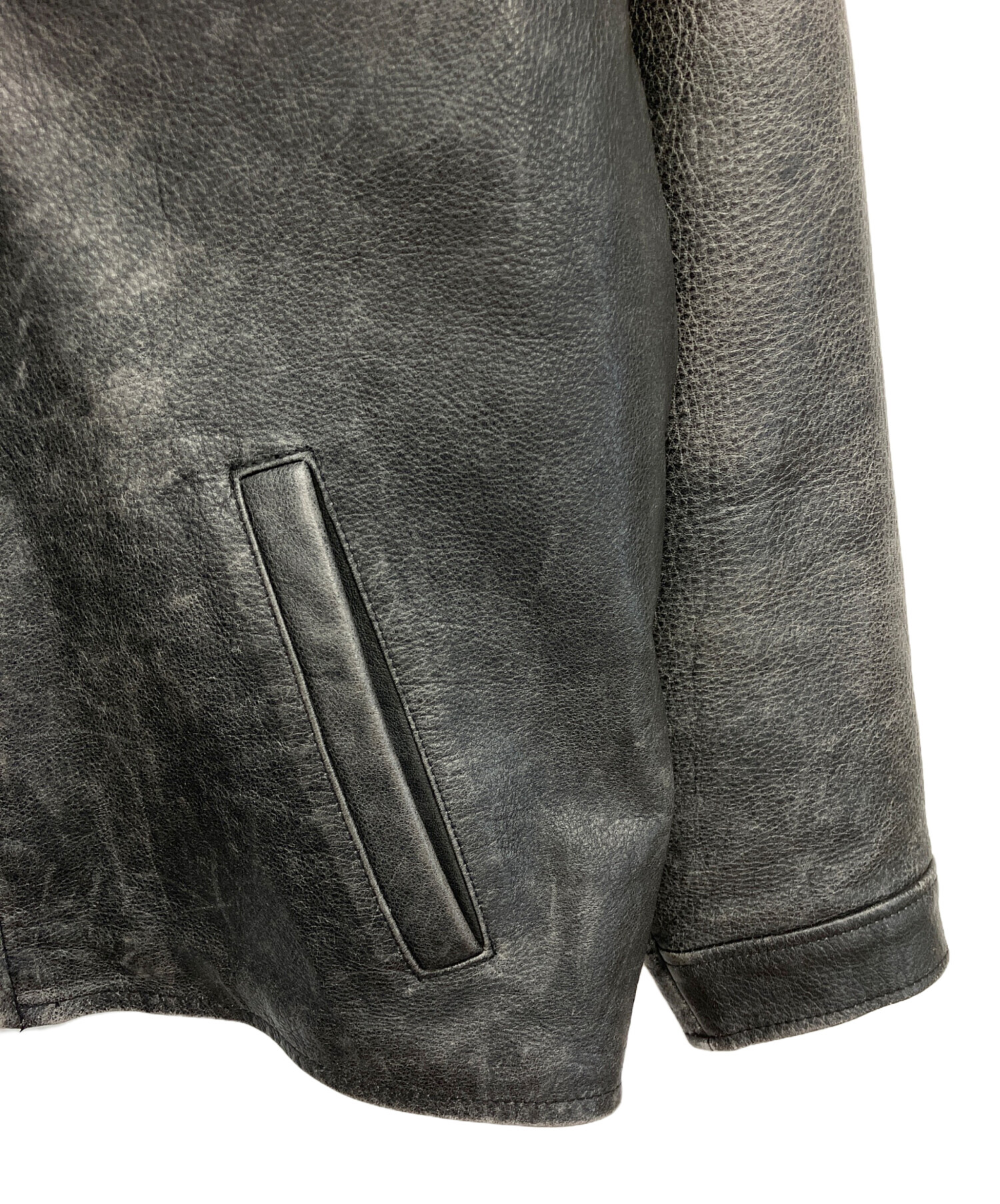 中古・古着通販】Eddie Bauer (エディーバウアー) レザージャケット