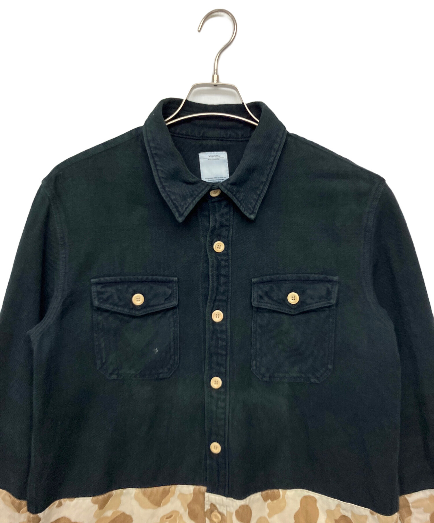 中古・古着通販】VISVIM (ビズビム) black elk flannel shirt ブラック