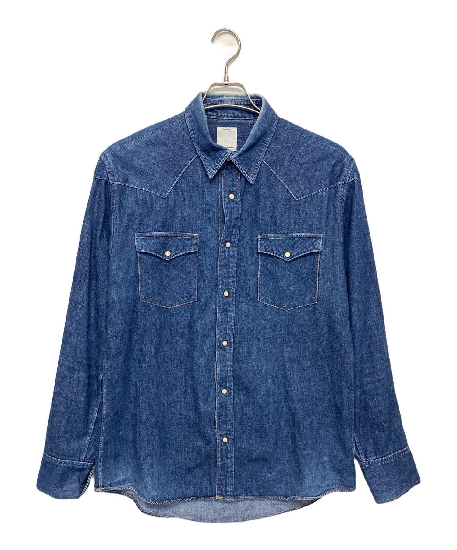 visvim シャツ size 3 中古・古着通販】VISVIM (ビズビム) デニムシャツ インディゴ サイズ:3