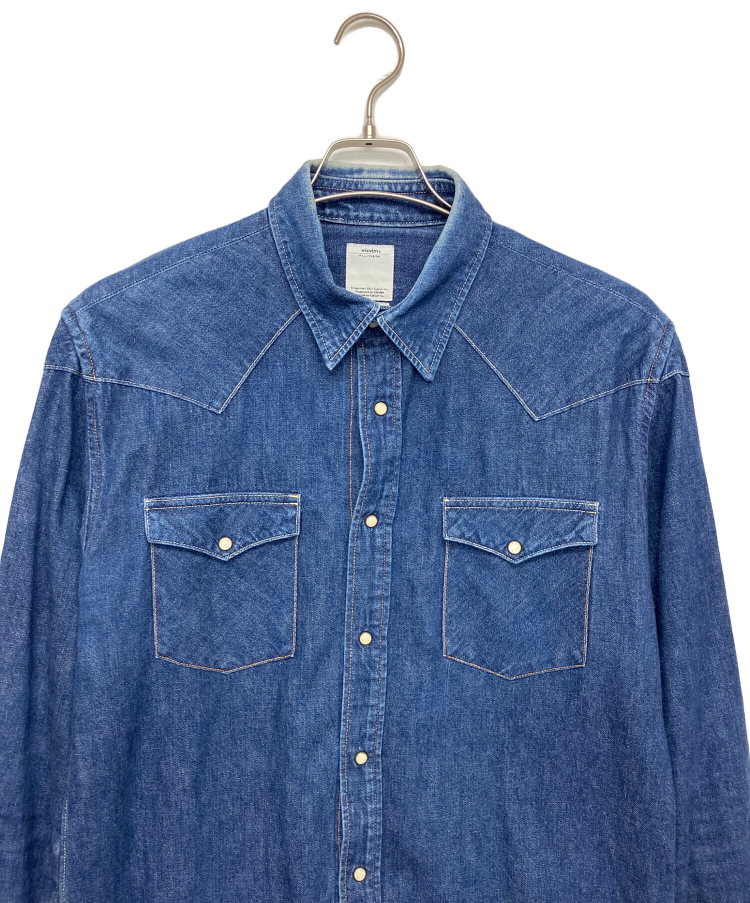 VISVIM - visvim ヴィズヴィム カジュアルシャツ M 紺 古着 中古 送料無料 の通販 by RAGTAG online ビズビム なら