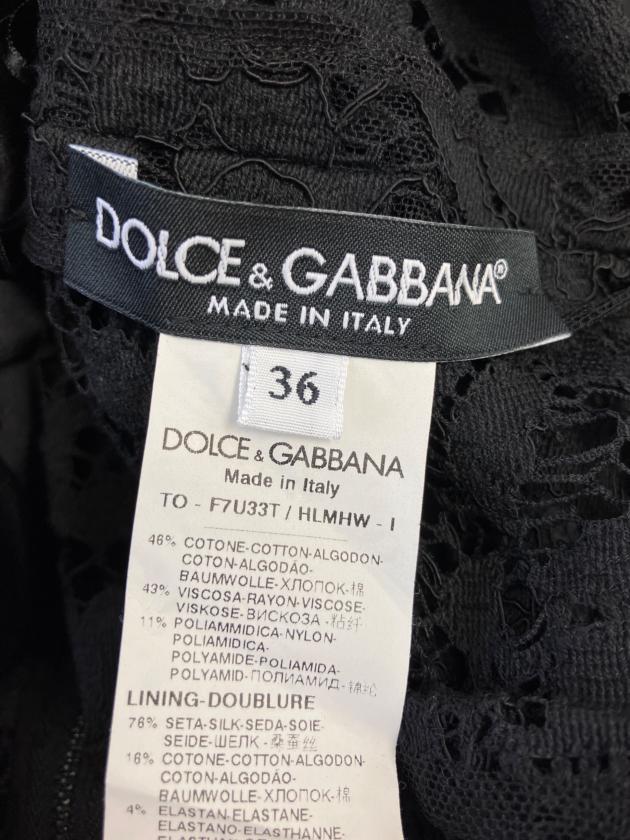 DOLCE&GABBANA - DOLCE&GABBANA ノースリーブ 38(S位) 黒 【古着】【中古】 中古・古着通販】DOLCE & GABBANA (ドルチェ＆ガッバーナ