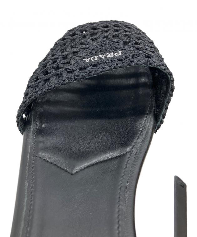中古・古着通販】PRADA (プラダ) ウェッジソールサンダル ベージュ
