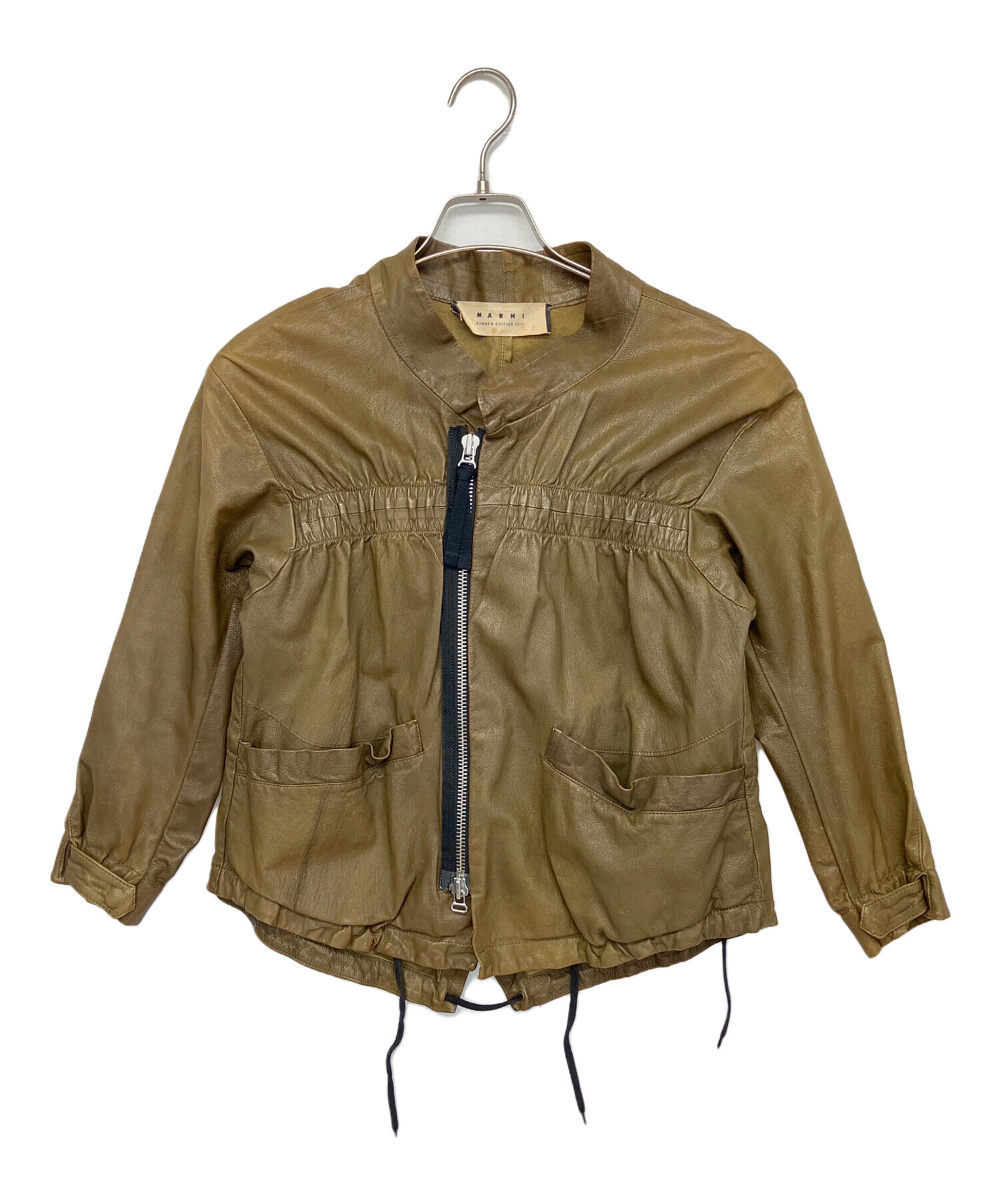 中古・古着通販】MARNI (マルニ) ジップアップジャケット ブラウン
