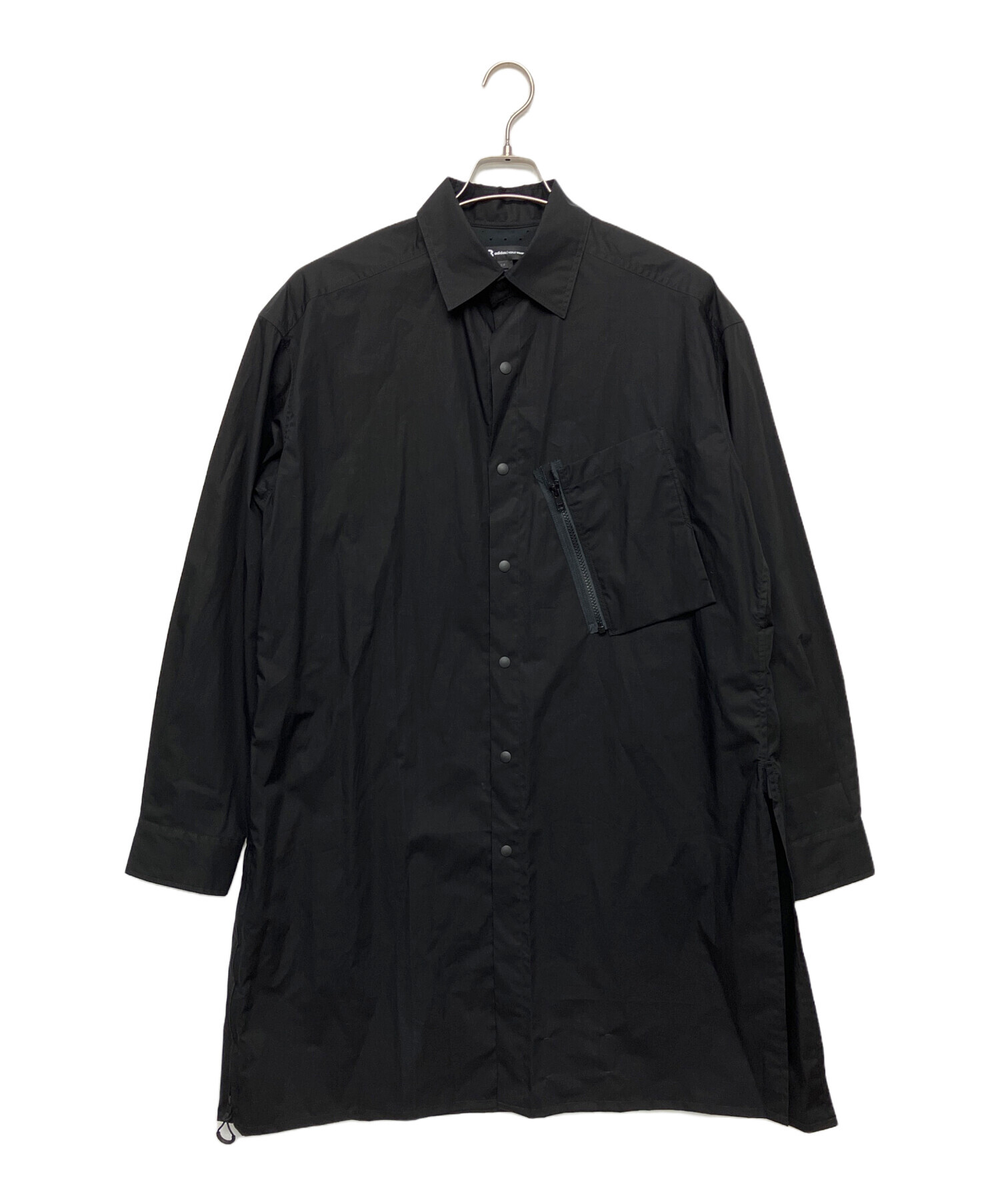 中古・古着通販】Y-3 (ワイスリー) ナイロンロングシャツ ブラック