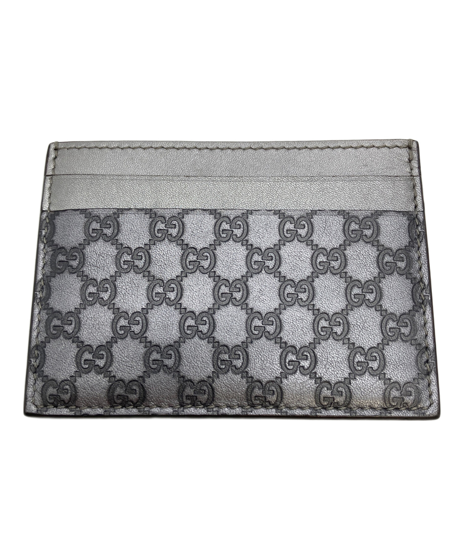 中古・古着通販】GUCCI (グッチ) 346797 カードケース シルバー