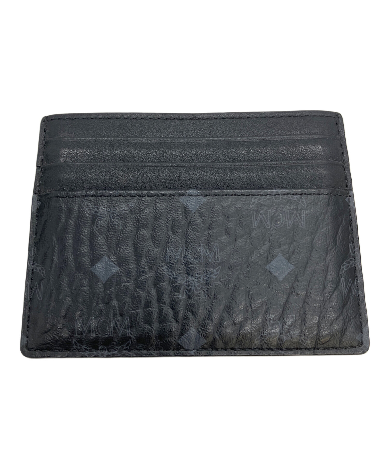 MCM MXL CATC01 BK001 黒いレザーケース 中古・古着通販】MCM (エムシーエム) 製造番号 カードケース ブラック