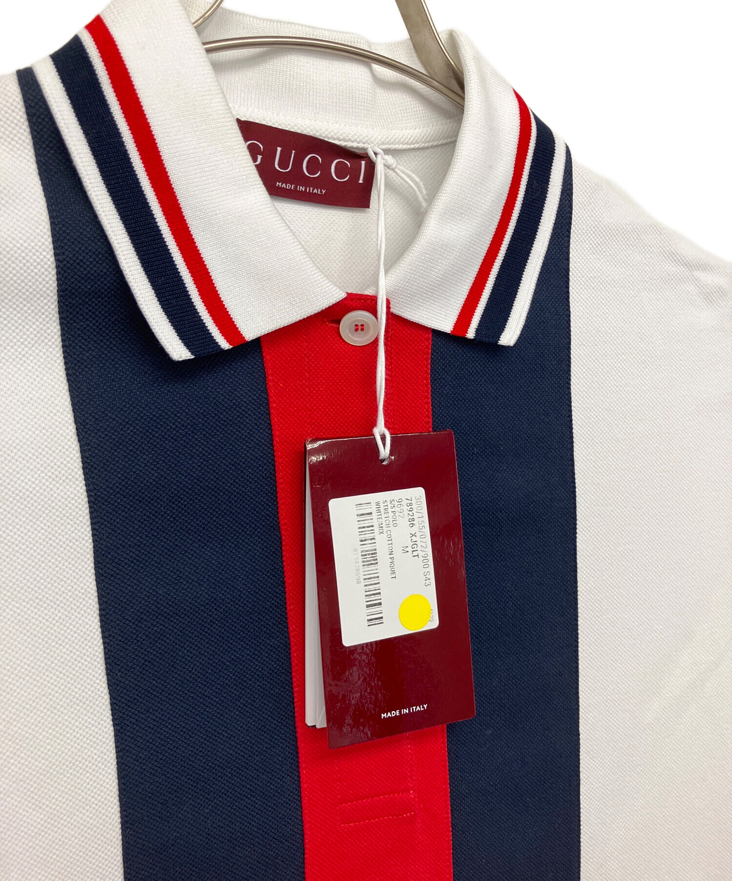 中古・古着通販】GUCCI (グッチ) ウェブストライプポロシャツ