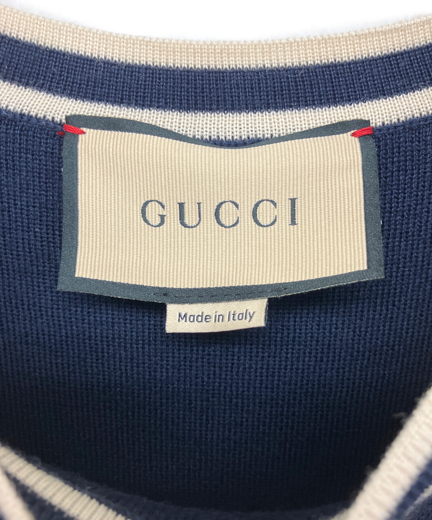 中古・古着通販】GUCCI (グッチ) GGジャカードウールワンピース 半袖