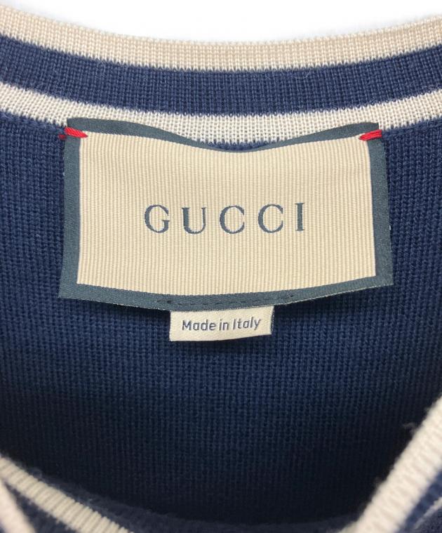 中古・古着通販】GUCCI (グッチ) GGジャカードウールワンピース 半袖