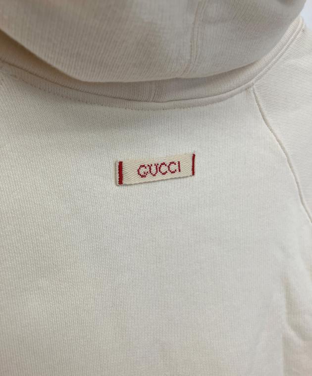 中古・古着通販】GUCCI (グッチ) プルオーバーパーカー アイボリー