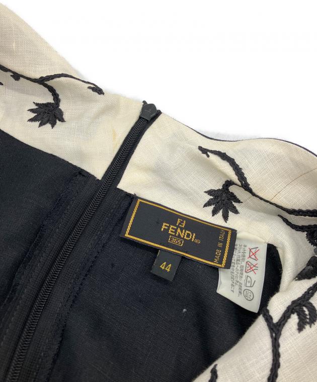 中古・古着通販】FENDI (フェンディ) オープンカラーワンピース