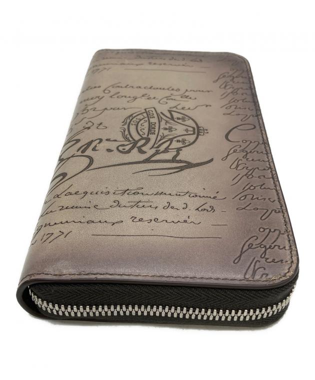 BERLUTI ベルルッティ/カリグラフィ二つ折り長財布/ブラウン/ABランク/69【中古】 中古・古着通販】Berluti (ベルルッティ) カリグラフィ 長財布