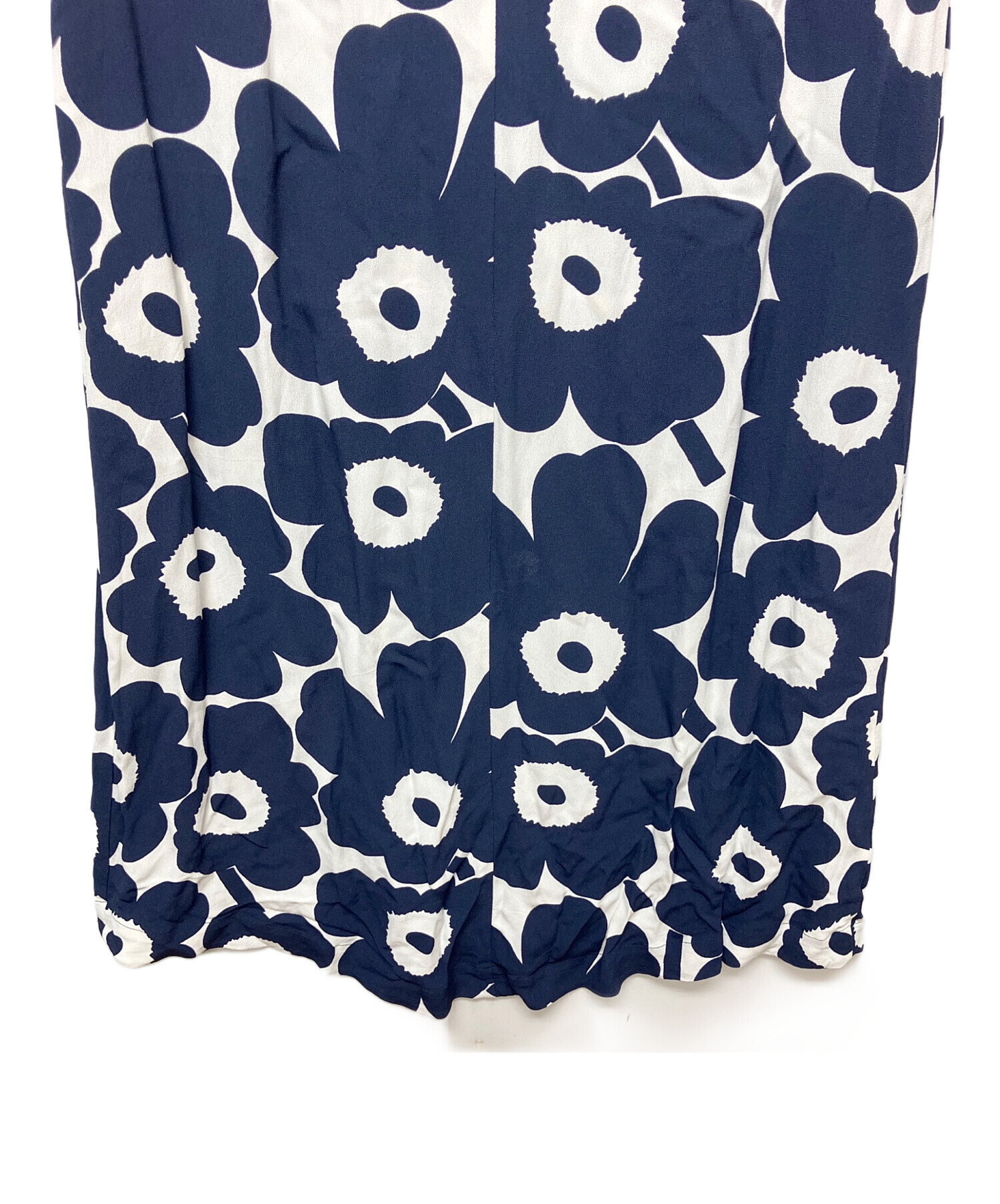 marimekko マリメッコ 花柄 半袖 ワンピース ネイビー S 中古・古着通販】marimekko (マリメッコ) RIIMU UNIKKO 半袖ワンピース