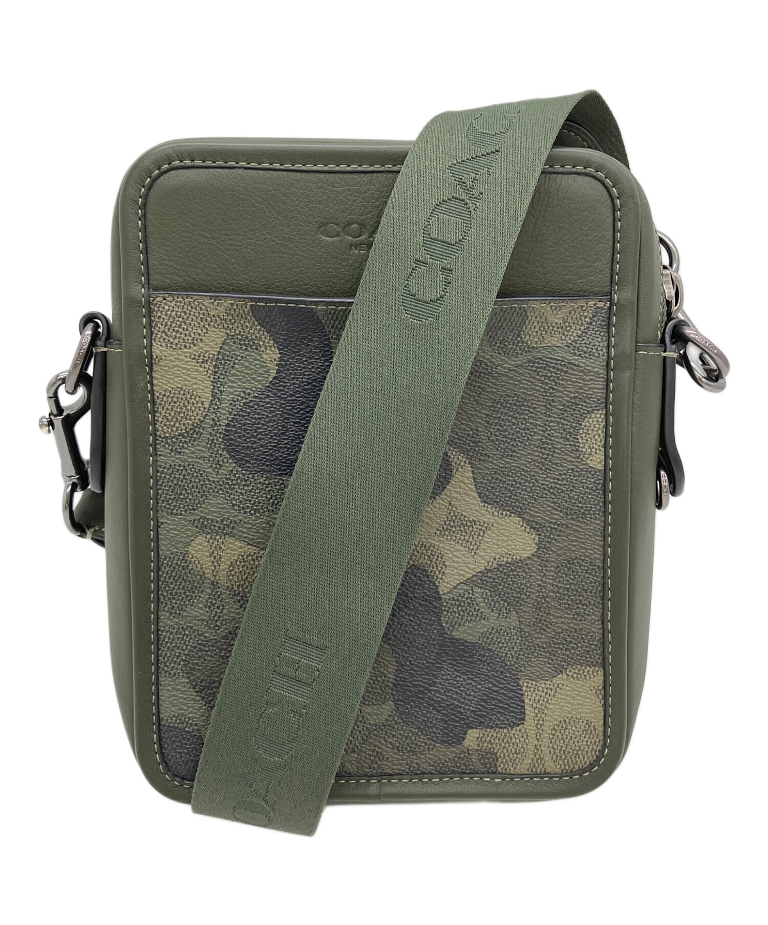 R【未使用品】COACH コーチ　オリーブグリーン ショルダーバッグ 中古・古着通販】COACH (コーチ) ショルダーバッグ グリーン｜ブランド