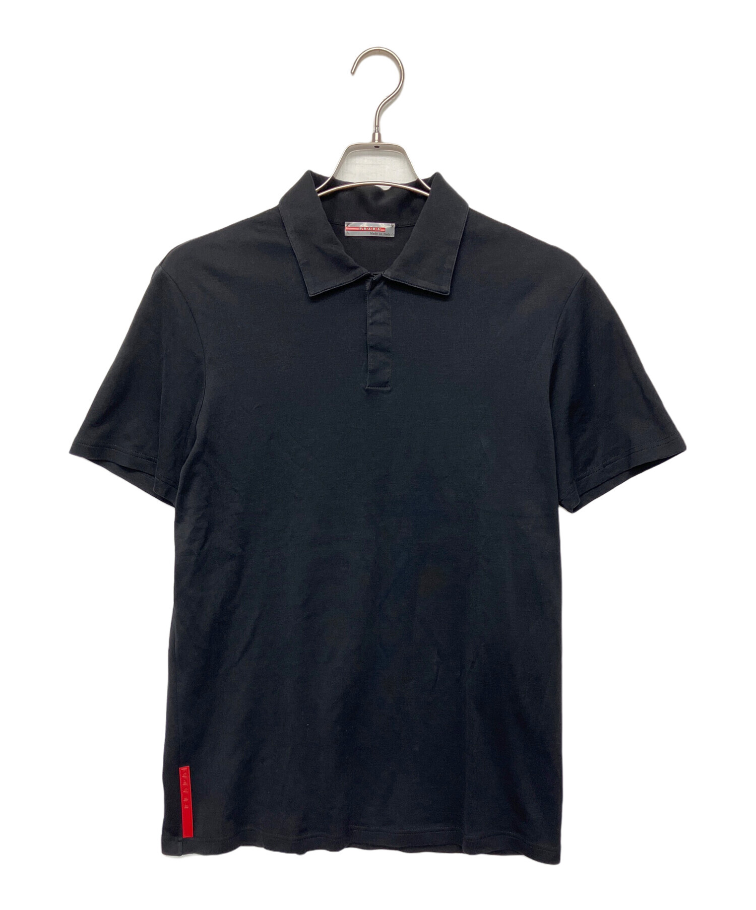 中古・古着通販】PRADA (プラダ) ポロシャツ ブラック サイズ:M