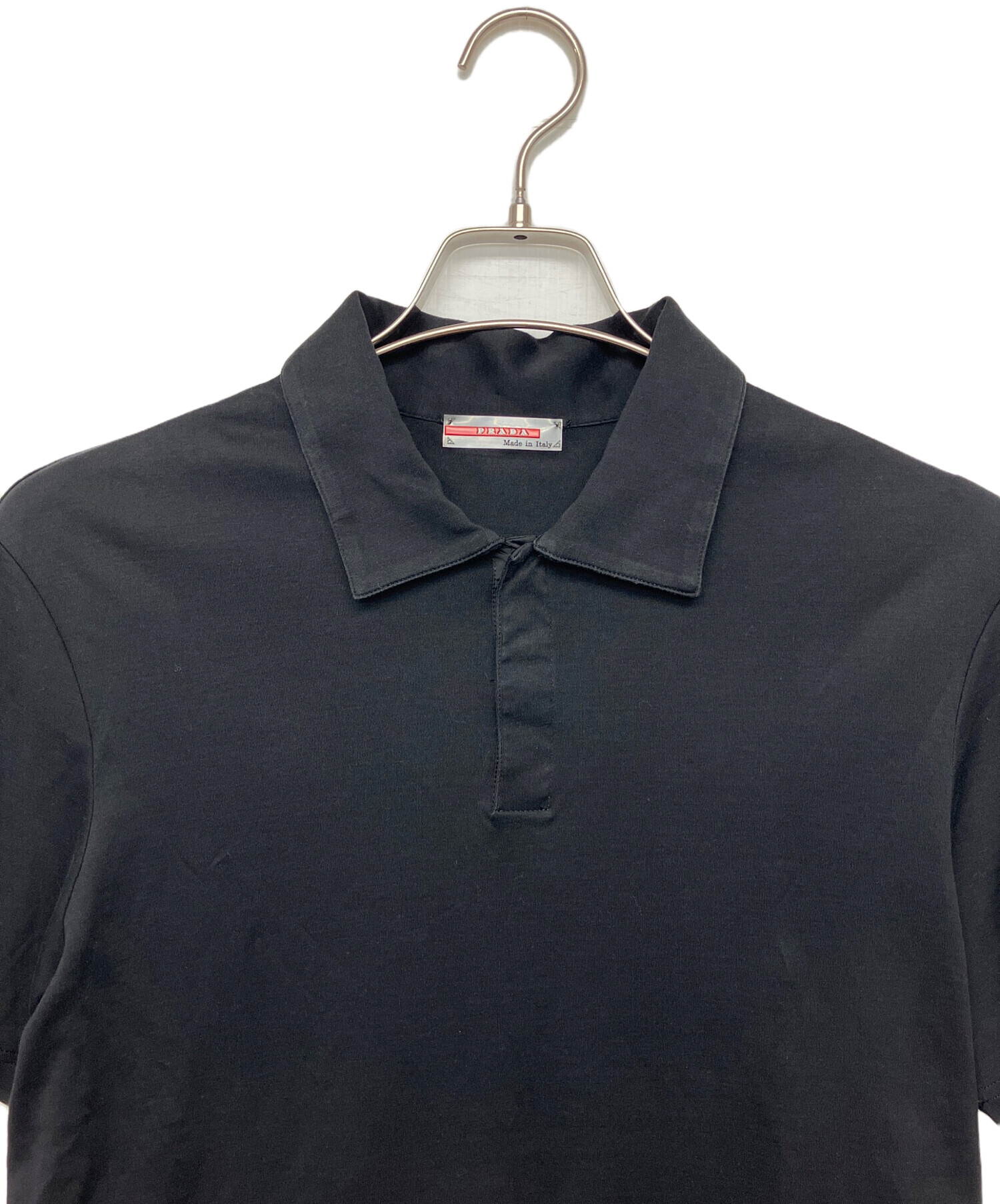 中古・古着通販】PRADA (プラダ) ポロシャツ ブラック サイズ:M