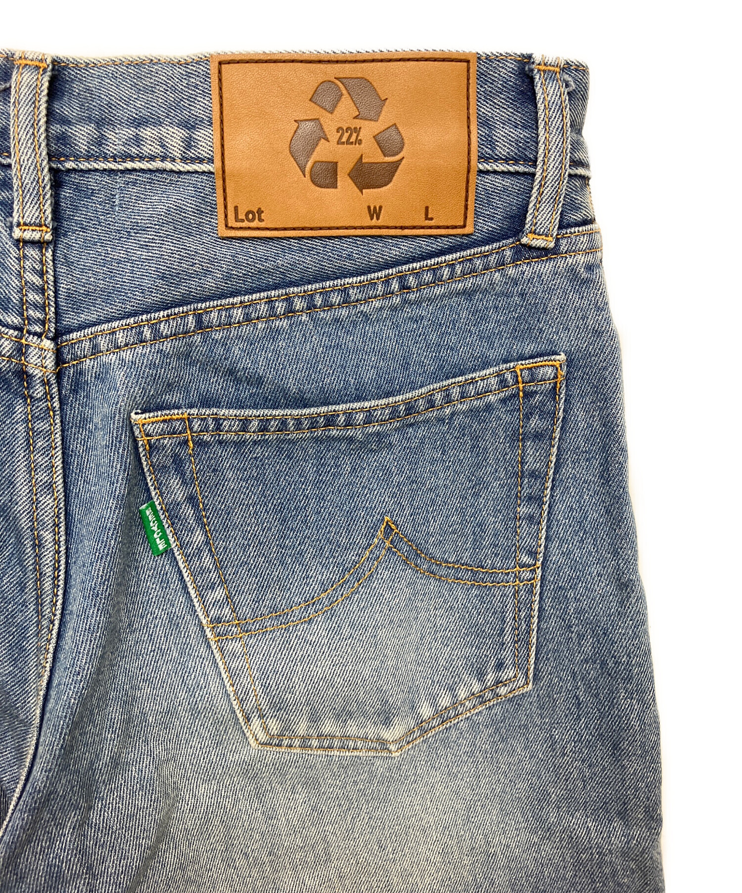 中古・古着通販】doublet (ダブレット) RECYCLE DENIM LOW-RISE DENIM 