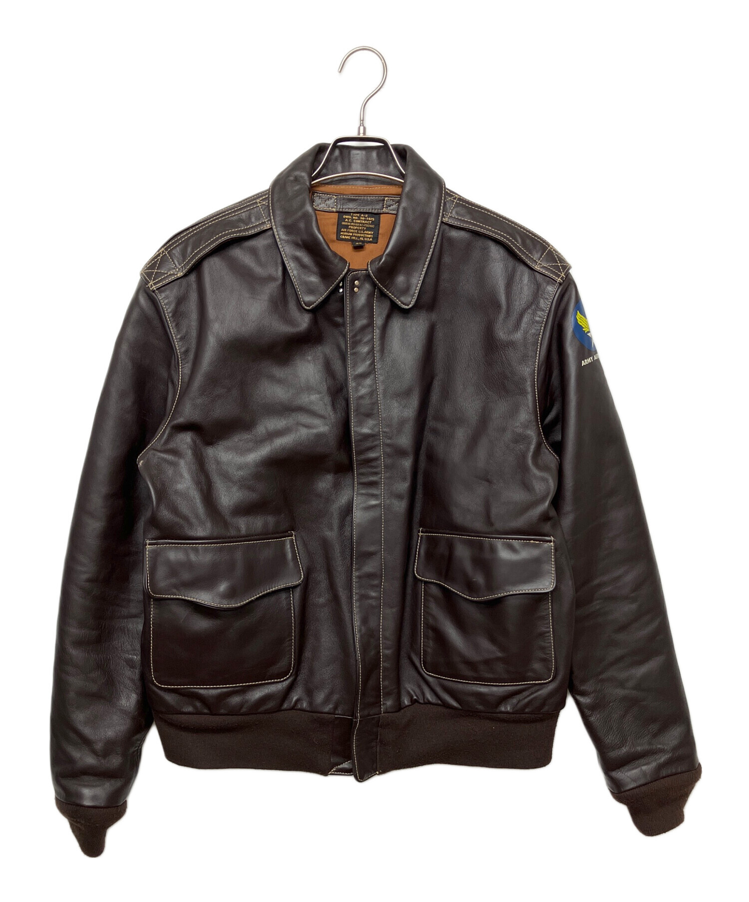 中古・古着通販】MORGAN (モーガン) A-2ジャケット ブラウン サイズ:44 