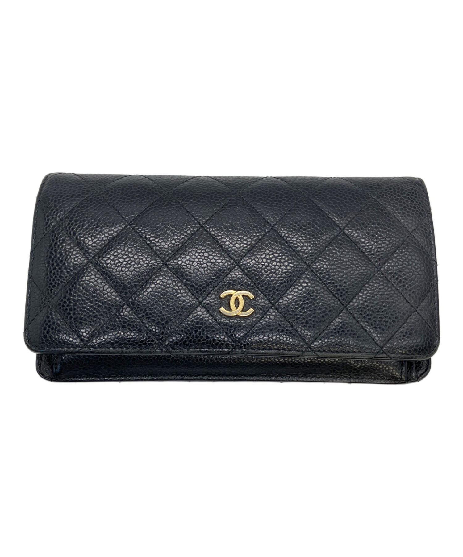 ⭐︎シリアルナンバーあり⭐︎CHANEL シャネル 長財布 ブラック 中古・古着通販】CHANEL (シャネル) 長財布 ブラック｜ブランド・古着