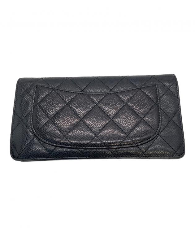 中古・古着通販】CHANEL (シャネル) 長財布 ブラック｜ブランド・古着
