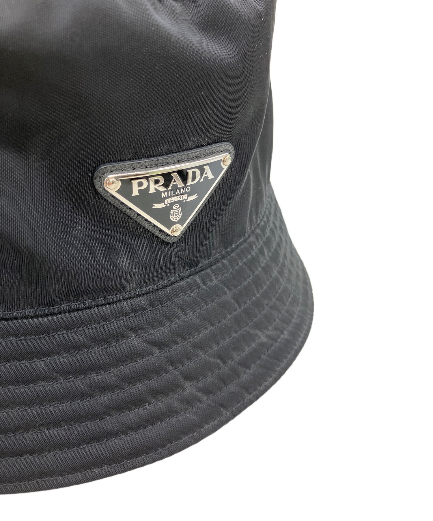 中古・古着通販】PRADA (プラダ) 2HC137 バケットハット ブラック