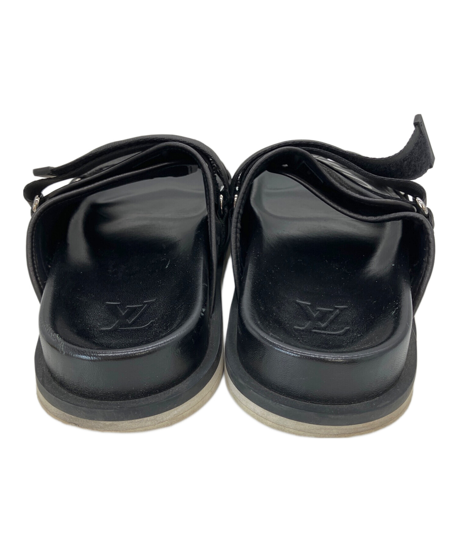 中古・古着通販】LOUIS VUITTON (ルイ ヴィトン) サンダル ブラック
