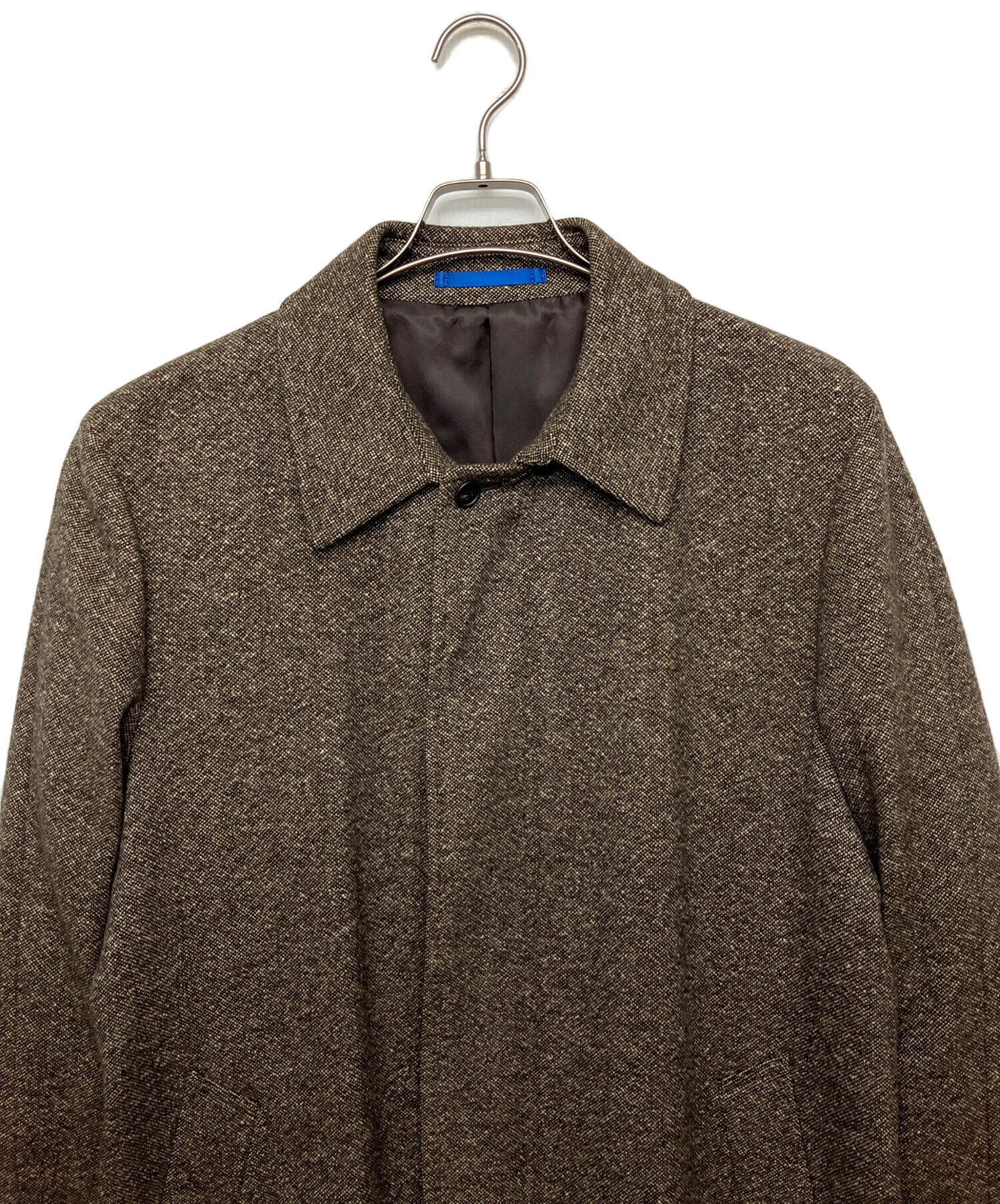 ポールスミス/カーコート/ダークブラウン ラムレザー/Paul Smith/美品 中古・古着通販】Paul Smith (ポールスミス) カシミヤコート ブラウン