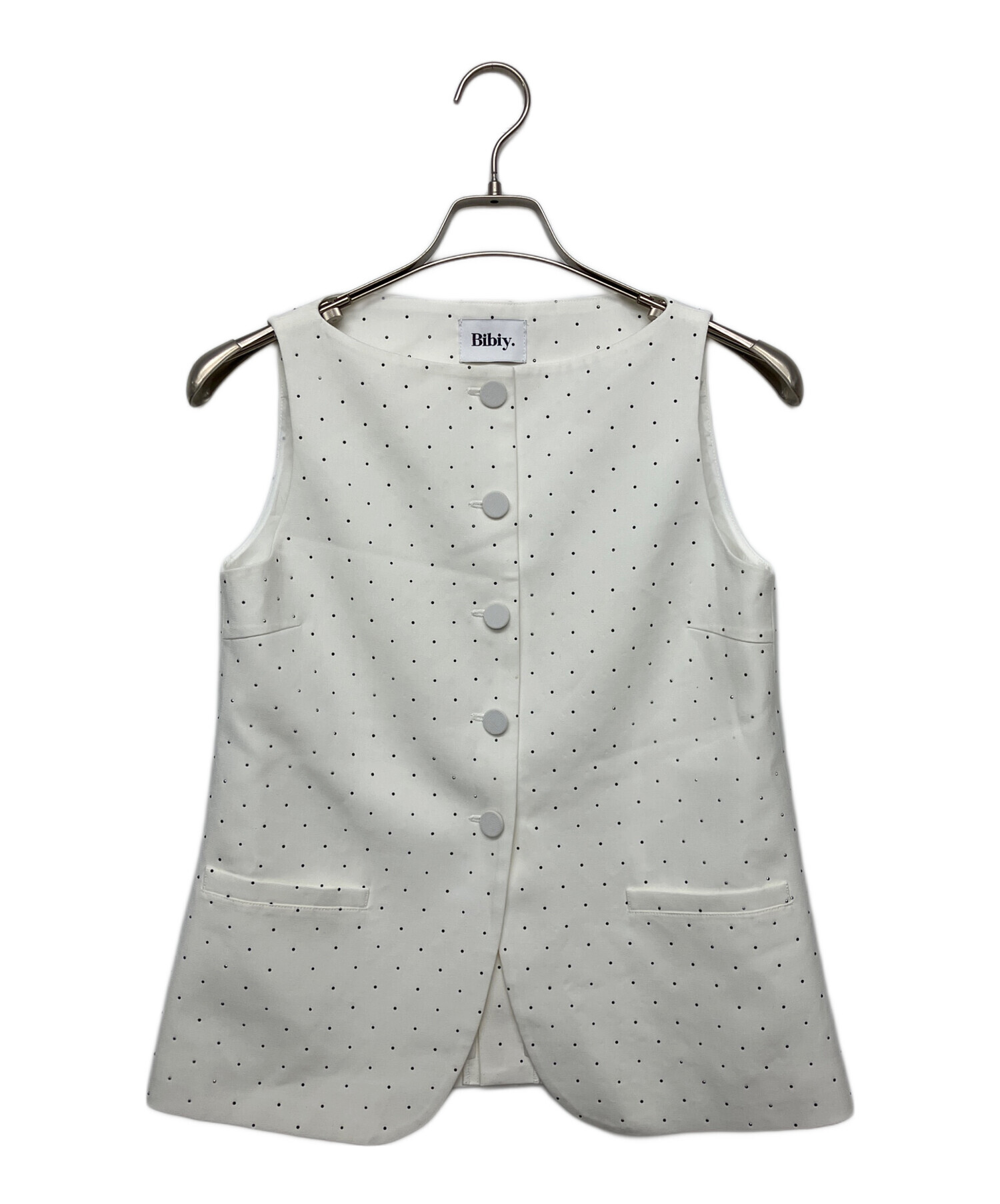 中古・古着通販】Bibiy. (ビビィ) B40-JK026WHF JEWEL VEST ホワイト