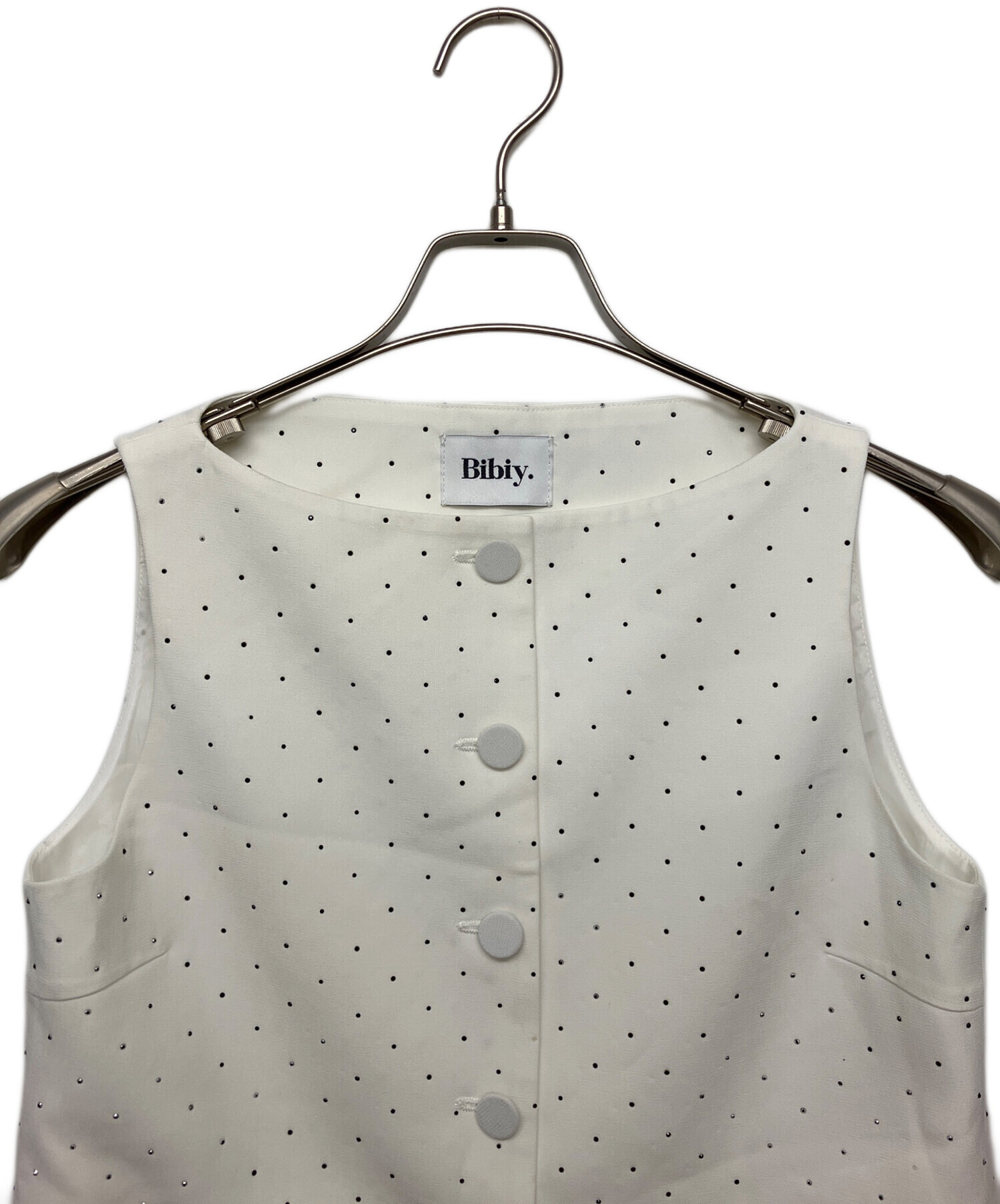 中古・古着通販】Bibiy. (ビビィ) B40-JK026WHF JEWEL VEST ホワイト