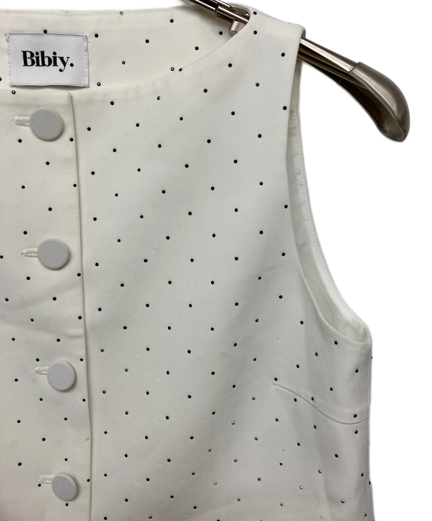 中古・古着通販】Bibiy. (ビビィ) B40-JK026WHF JEWEL VEST ホワイト