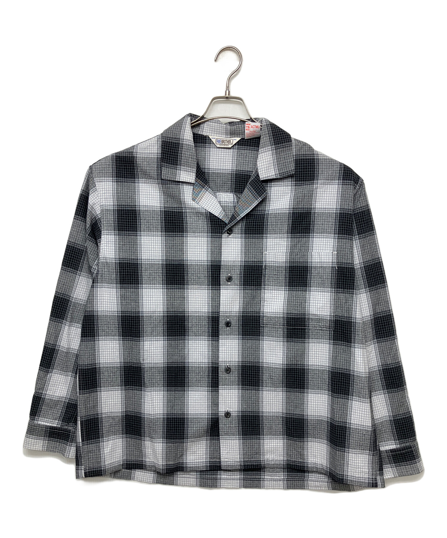 00s FIVE BROTHER オンブレチェックシャツ 中古・古着通販】FIVE BROTHER (ファイブブラザー) オンブレチェック