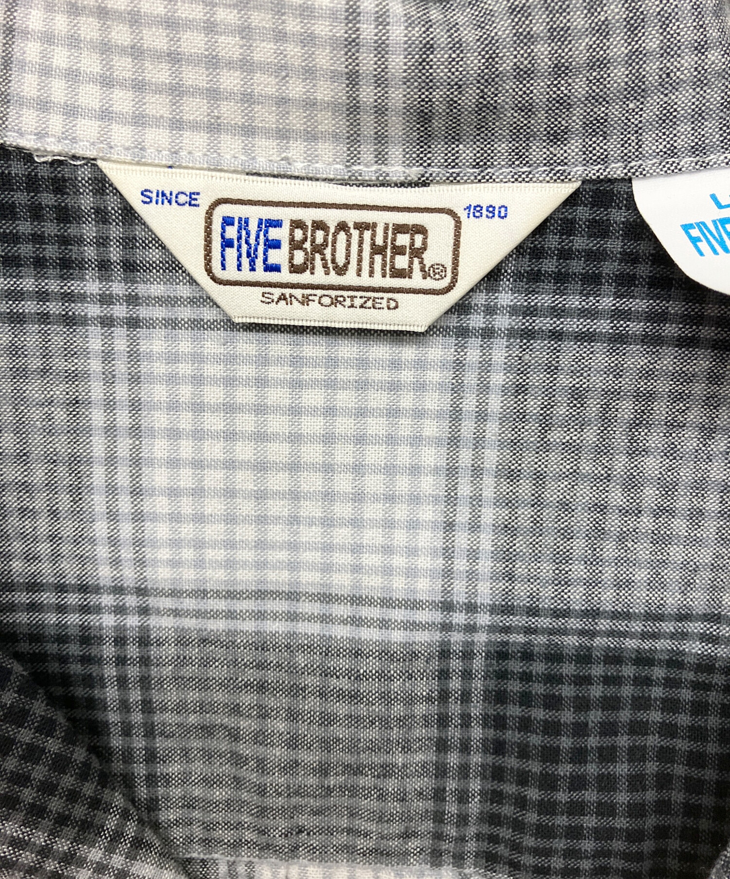 中古・古着通販】FIVE BROTHER (ファイブブラザー) オンブレチェック