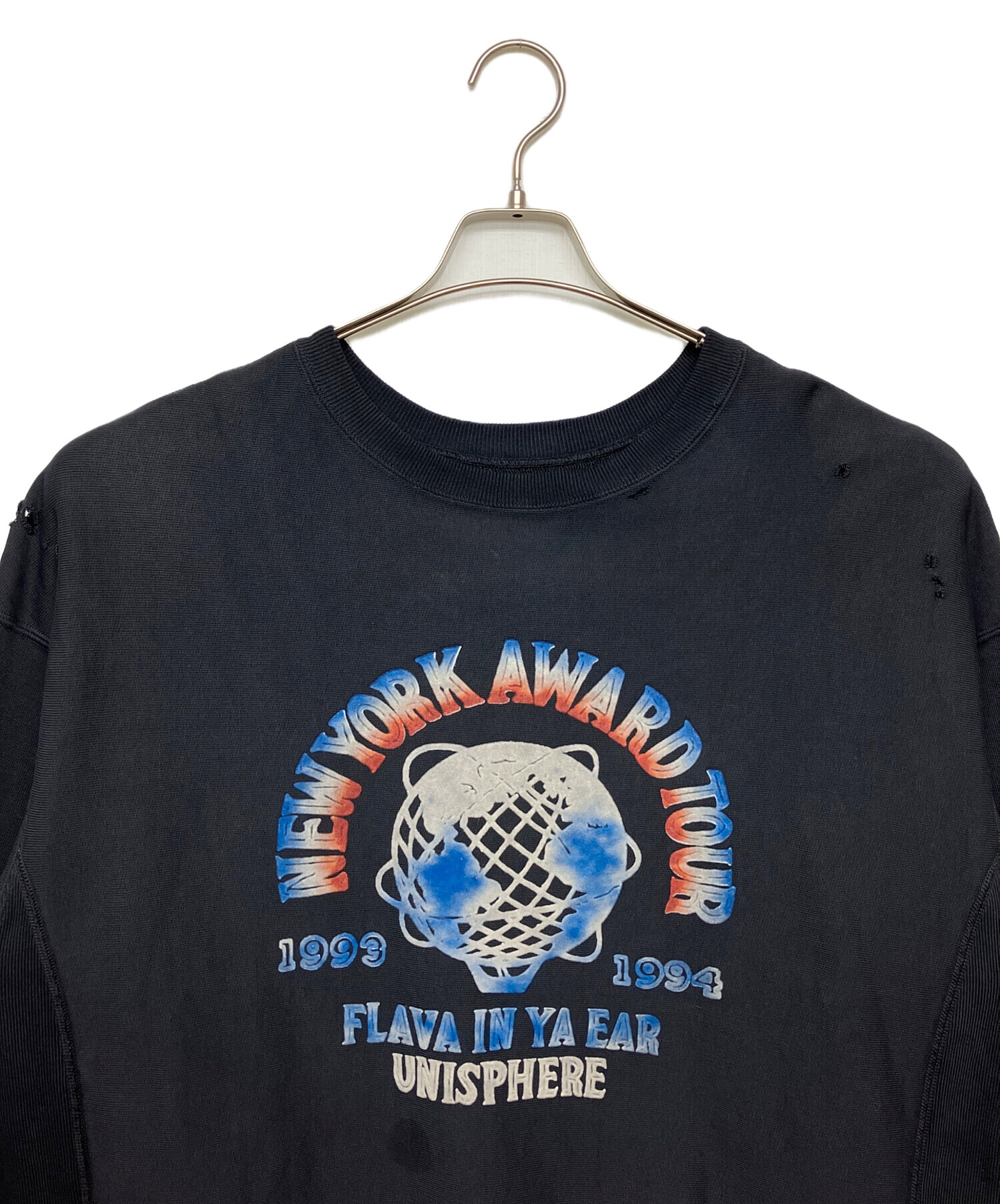 中古・古着通販】BOWWOW (バウワウ) ダメージ加工スウェット ブラック