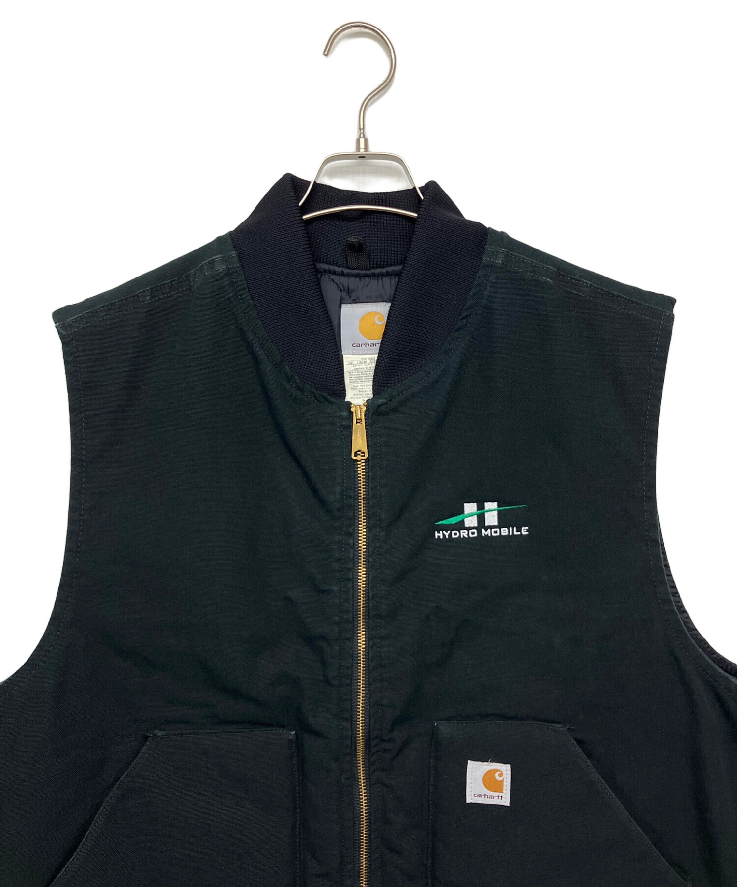Carhartt ダックベスト ベスト 古着 中古・古着通販】CarHartt (カーハート) ダックベスト ブラック サイズ