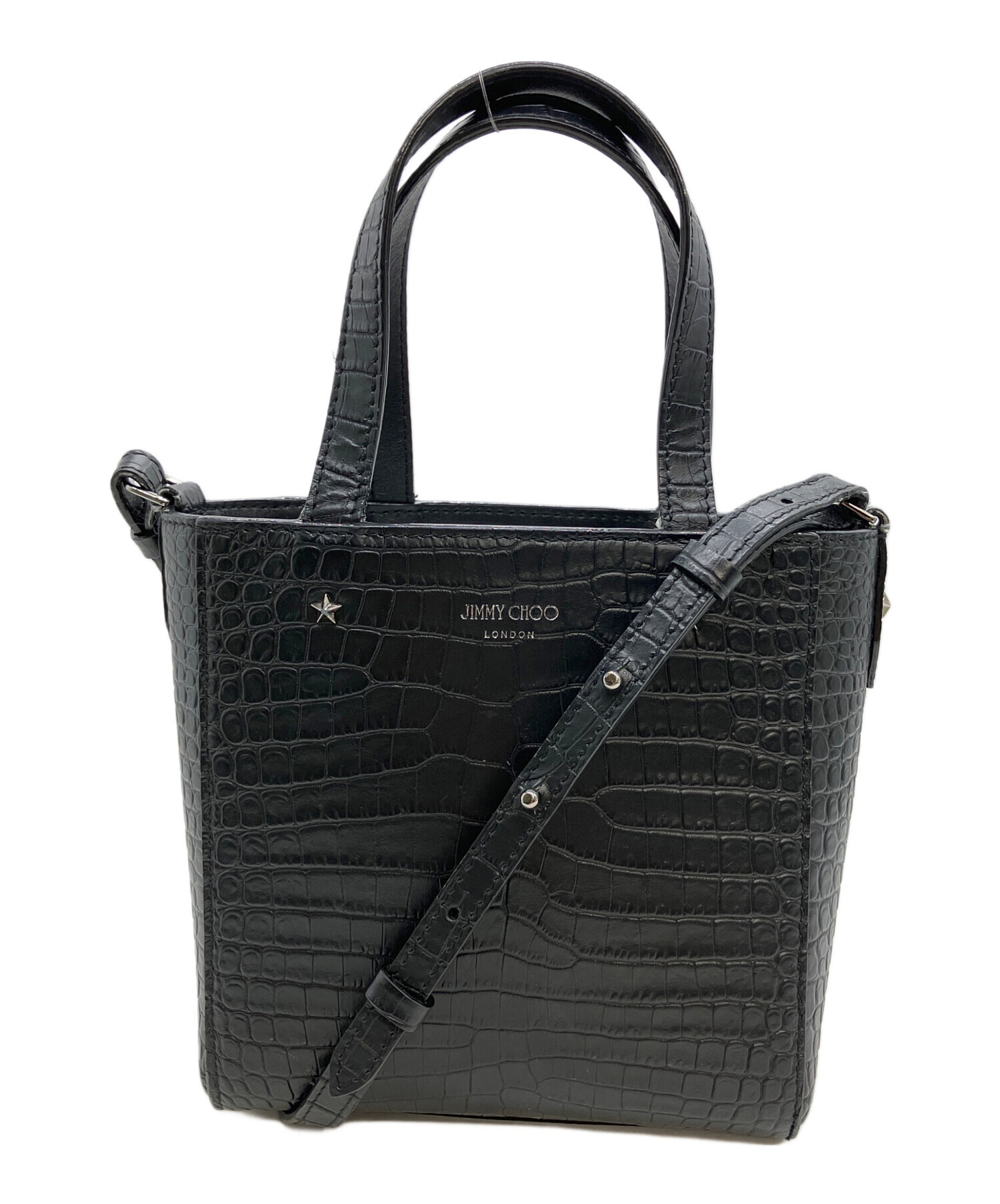 中古・古着通販】JIMMY CHOO (ジミーチュウ) 2WAYバッグ ブラック