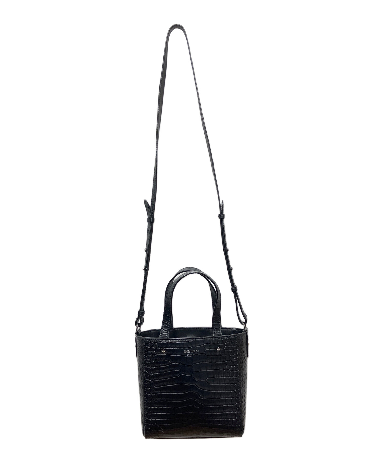 中古・古着通販】JIMMY CHOO (ジミーチュウ) 2WAYバッグ ブラック