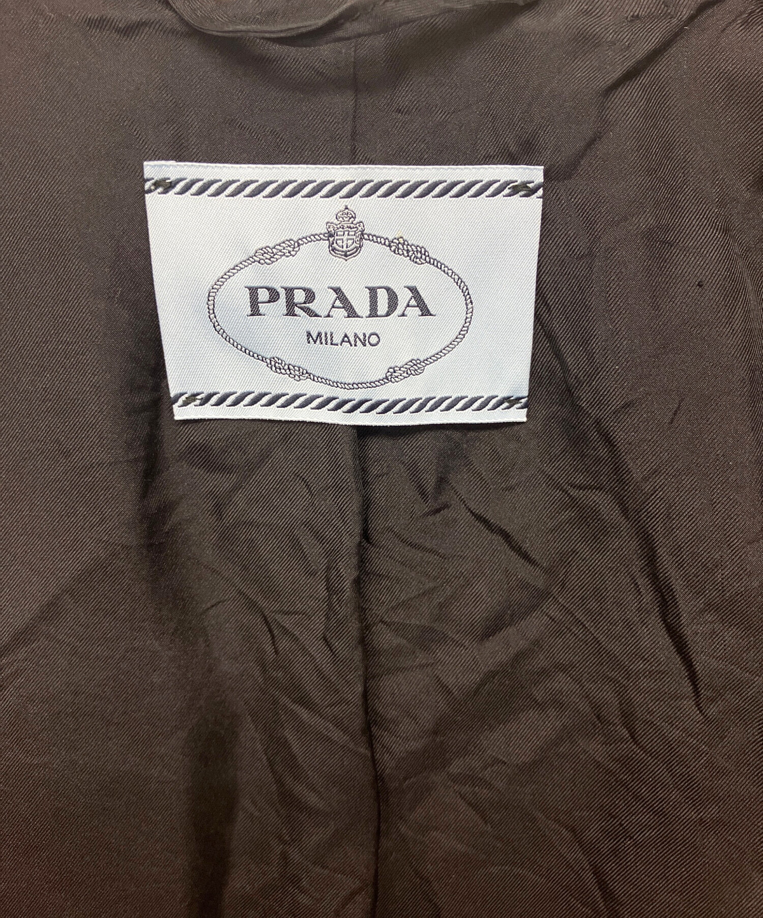 中古・古着通販】PRADA (プラダ) シングルジャケット グレー×ブラック