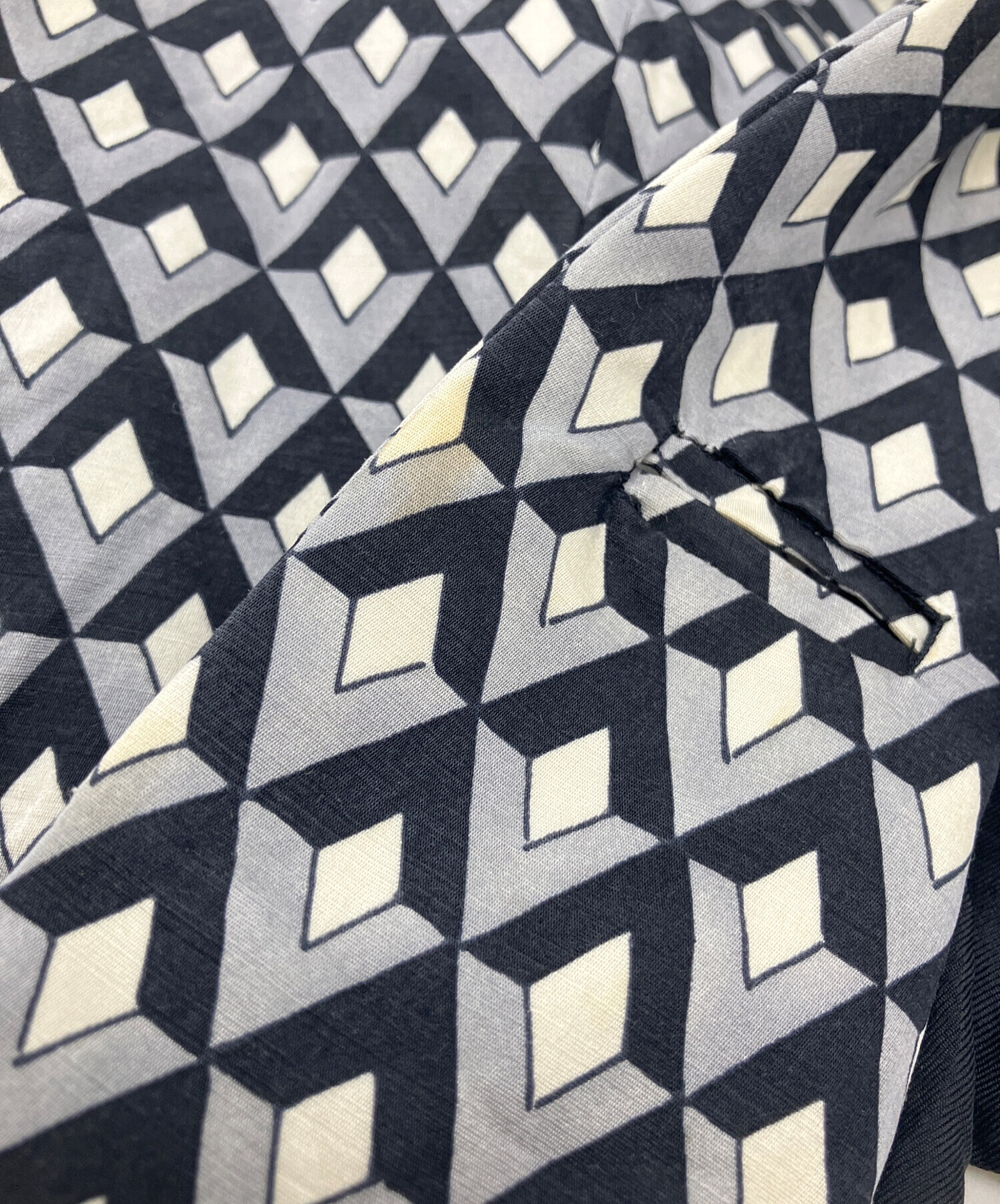 中古・古着通販】PRADA (プラダ) シングルジャケット グレー×ブラック